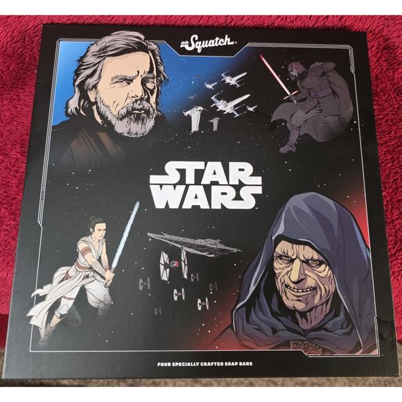 Disney Other - Dr. Squatch Star Wars Collector’s Box Set 4 Bar Soap Limited Edition Disney